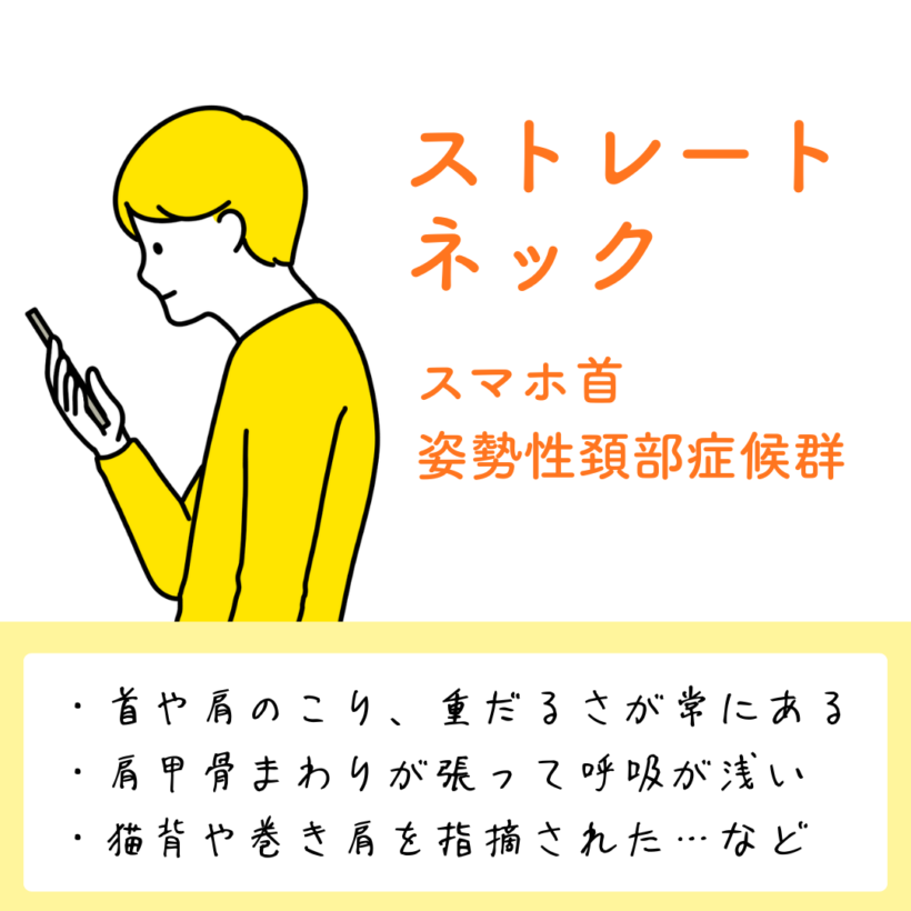 ストレートネック（スマホ首・姿勢性頚部症候群）