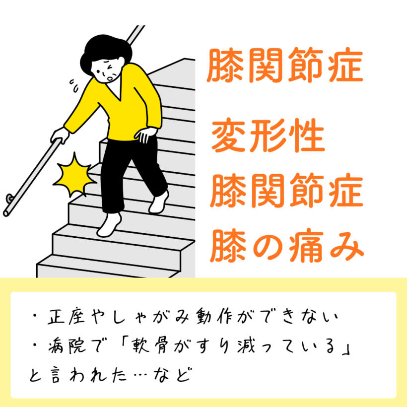 膝関節症（変形性膝関節症・膝の痛み）